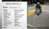 KSP Build Checklist